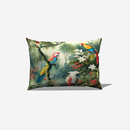 Jungle Vibes Lumbar Pillow 20" x 14"