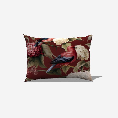  The Blossom Nest lumbar pillow showcases a beautiful floral print, combining comfort and elegance for your living area.