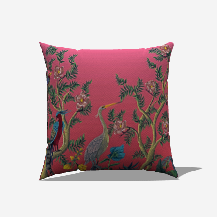 Feathered Floral Dream Throw Pillow by - My Fanciful