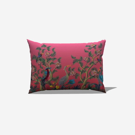 Feathered Floral Dream Lumbar Pillow - My Fanciful