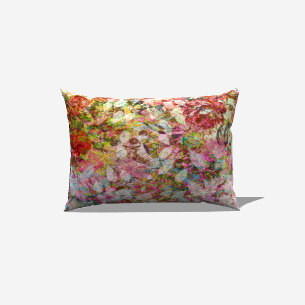 Vibrant Blossom Lumbar Pillow