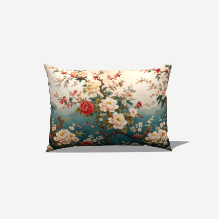 Floral Serenade Lumbar Pillow - My Fanciful