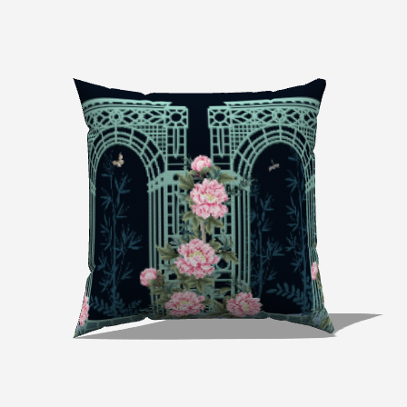 Garden Arch Throw Pillow - My Fanciful