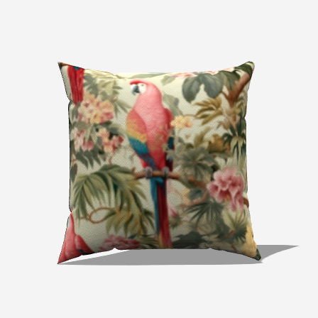 Parrot Paradise Throw Pillow - My Fanciful