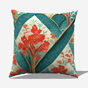 Flora Nest Throw Pillow - My Fanciful
