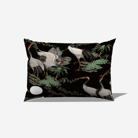 Crane Serenity Lumbar Pillow - My Fanciful