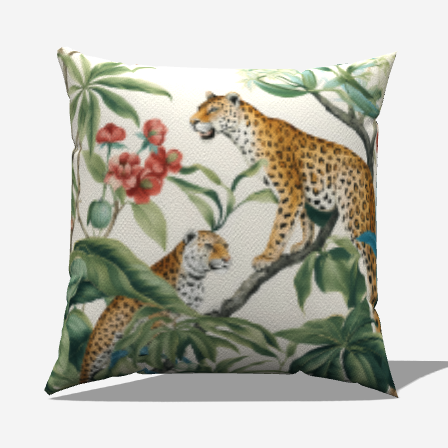 Wild Harmony Throw Pillow - My Fanciful