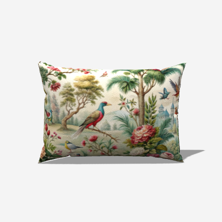 Avian BloomLumbar Pillow - My Fanciful
