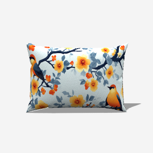Cotton Twill Lumbar Pillow - My Fanciful
