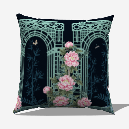 Garden Arch Throw Pillow - My Fanciful