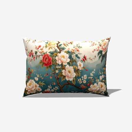 Floral Serenade Lumbar Pillow - My Fanciful