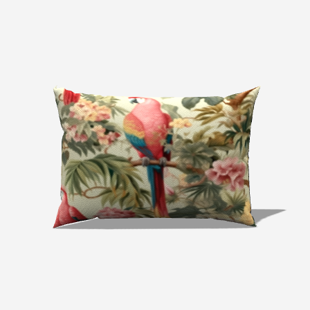 Parrot Paradise Lumbar Pillow - My Fanciful