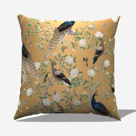 Gilded Garden Whimsy Throw Pillow - My Fanciful