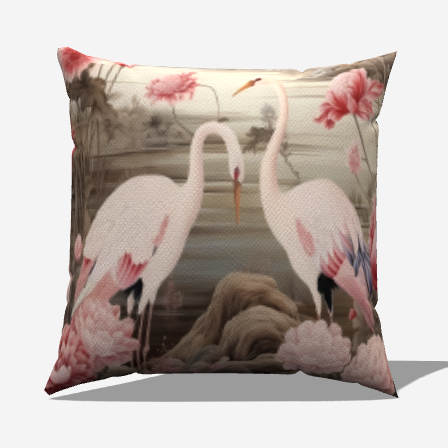 Tranquil Harmony Throw Pillow 20" x 20"