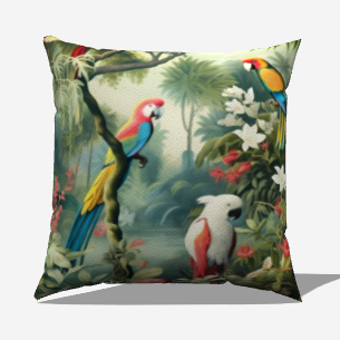 Jungle Vibes Throw Pillow - My Fanciful