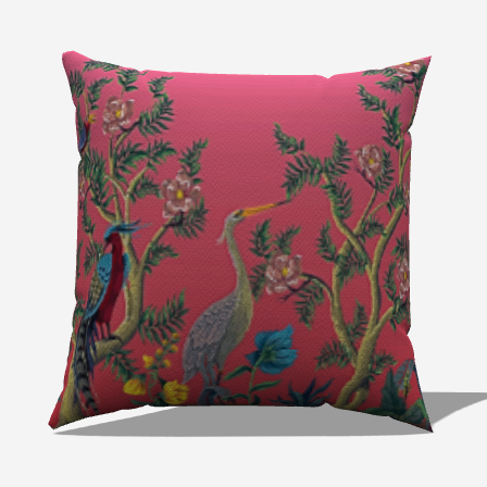 Feathered Floral Dream Throw Pillow by - My Fanciful