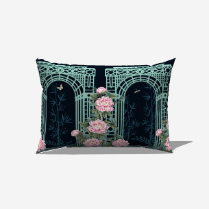 Cotton Twill Lumbar Pillow - My Fanciful