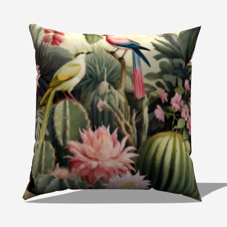 Island Escape Throw Pillow - My Fanciful