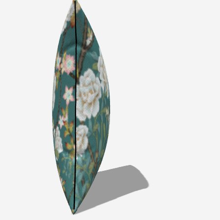 Aqua Petal Dream Throw Pillow