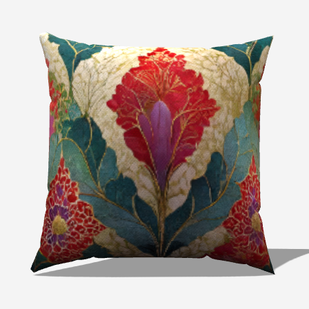 Petal Breeze Throw Pillow - My Fanciful