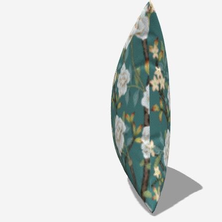 Aqua Petal Dream Throw Pillow